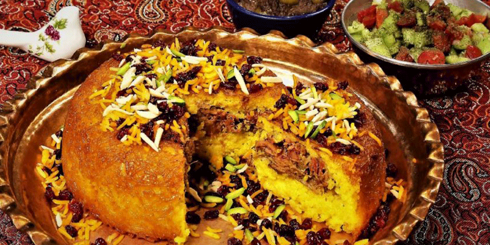 دستور پخت ته چین شیرازی